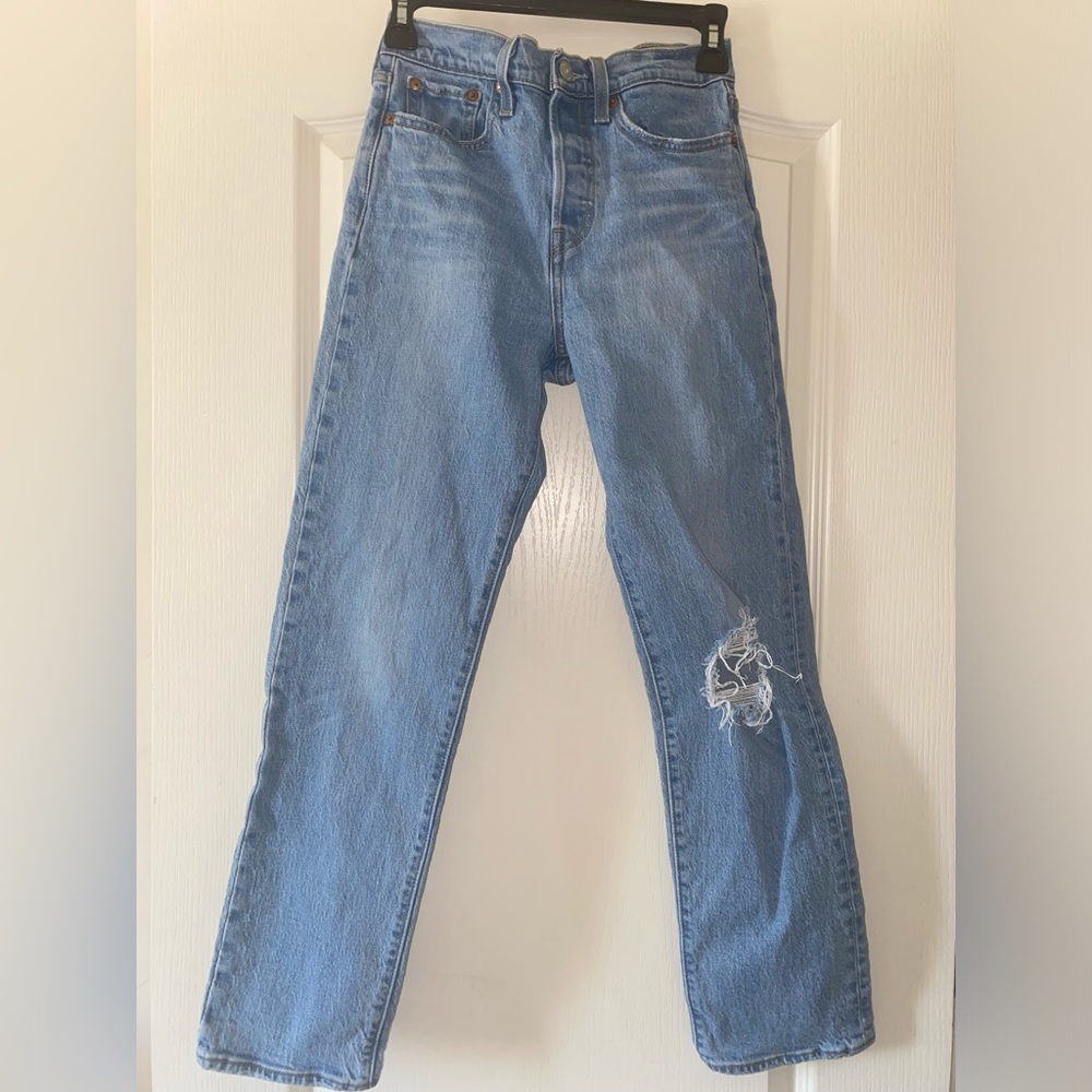 Levi's Light Blue Wedgie Straight Leg Jeans